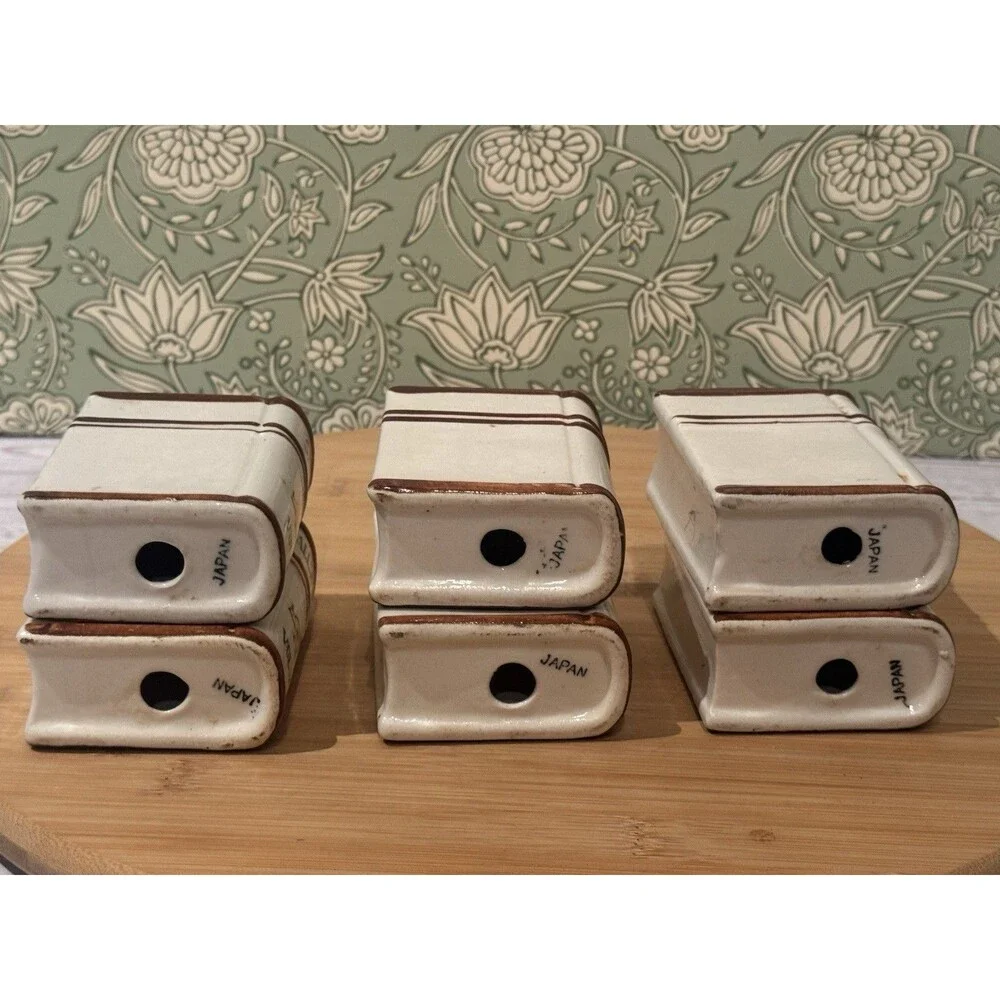 VTG Spice Set Chick Rooster Wood Rack Fred Roberts Japan 6 Shakers 2 Spice Boxes